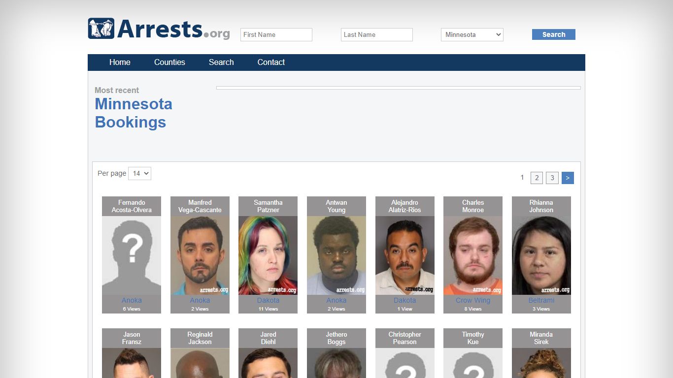 Minnesota Arrests and Inmate Search